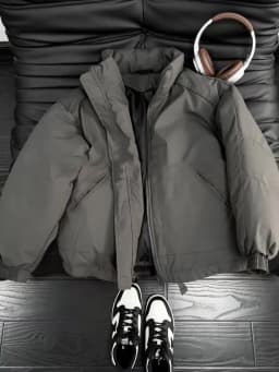 Warmth And Style: Thickened Pilot Cotton Jacket Men's Winter Coat Stand Collar Casual Wear Youth Fashion Warmth Outerwear