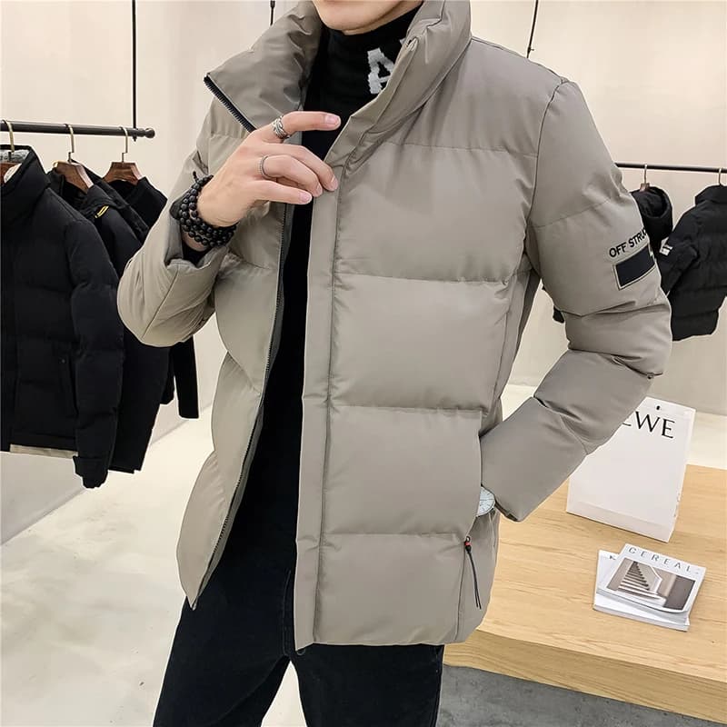 Winter Outdoor Simple and Natural Sports Leisure Windproof Breathable Warm Cotton Clothing Men's Fashion Trend Versatile Jacket