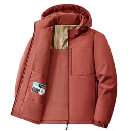 Winter Men's Warm Cargo Hooded Parkas Coats Outdoor Men Windbreaker Waterproof Coats Classic Men Thermal Workwear Padded Jackets