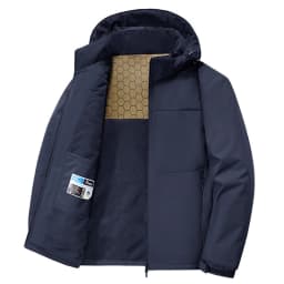 Winter Men's Warm Cargo Hooded Parkas Coats Outdoor Men Windbreaker Waterproof Coats Classic Men Thermal Workwear Padded Jackets