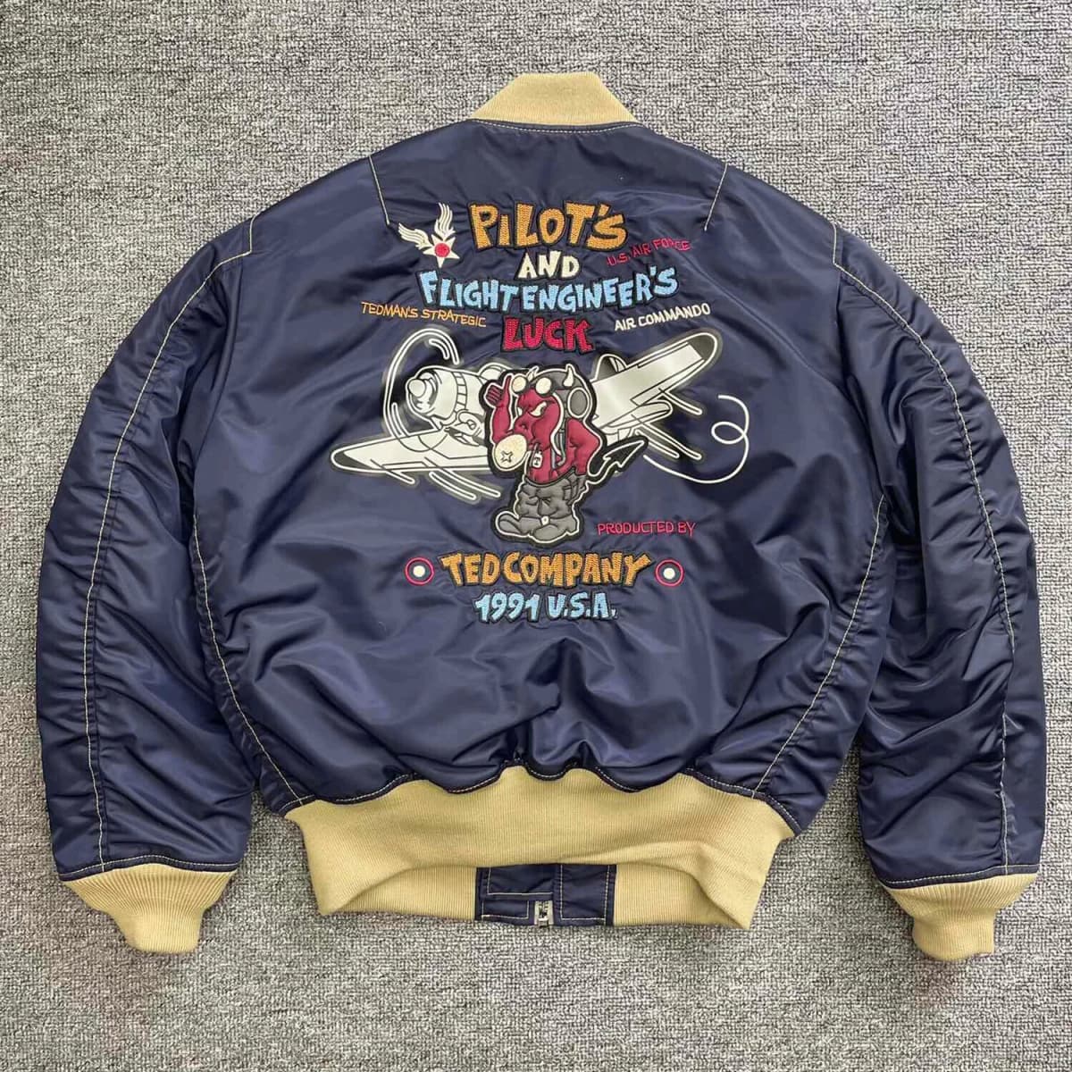 Tedman Japanese Sle Devil Flight Jaet Baseball Cotton Jaet Motorcycle ort 22 ex Faion Urban Workwear Windbreaker