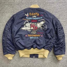 Tedman Japanese Sle Devil Flight Jaet Baseball Cotton Jaet Motorcycle ort 22 ex Faion Urban Workwear Windbreaker