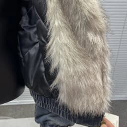 Men's Vintage Washed Denim Jacket with Faux Fur Hood Oversized Warm Bomber Coat Casual Streetwear Workwear Overcoat Outerwear