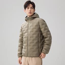 Men Solid Color Casual Loose Zipper Hooded Parkas Autumn Winter 2026 New Fashion American European Male Daily Coats Clothes Tops