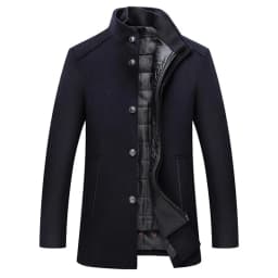 Slim Adjustable Vest Parkas Men Fashion Autumn Clothing Windproof Woolen Male Business Coat Men Brand Winter Warm Jacket Parkas