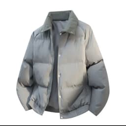 2026 New Lapels Cotton-padded Jackets Men's Winter Solid Color Casual Warm Overcoats Male Long Sleeve Bread Coats C916