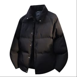 2026 New Lapels Cotton-padded Jackets Men's Winter Solid Color Casual Warm Overcoats Male Long Sleeve Bread Coats C916