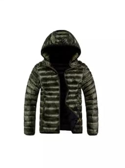 Autumn/Winter Classic American Vintage Sporty Windproof Thickened Warm Hooded Cotton Jacket Men's Casual Loose Plus Size Coat