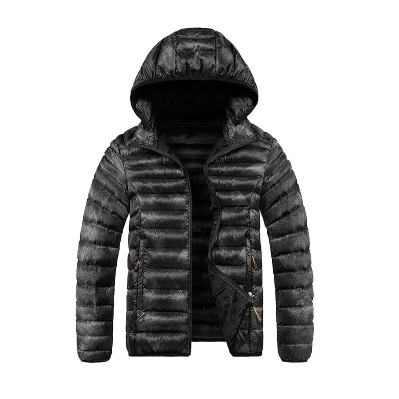 Autumn/Winter Classic American Vintage Sporty Windproof Thickened Warm Hooded Cotton Jacket Men's Casual Loose Plus Size Coat