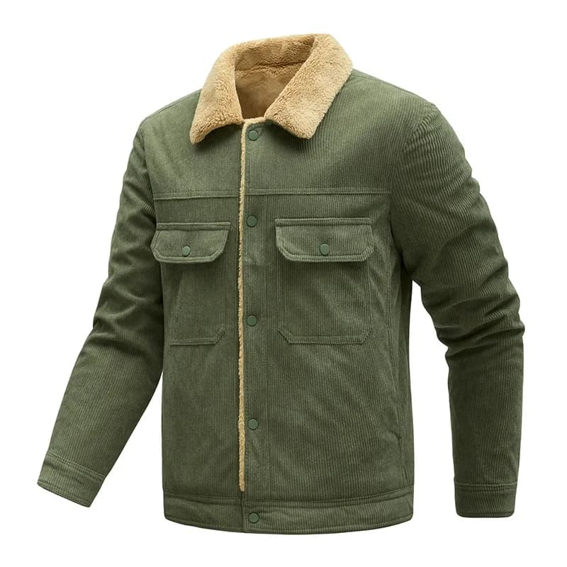 Men's Corduroy Hooded Cotton Clothes Autumn Winter Fashion Trendy Brand Comfortable Warm Clothing
