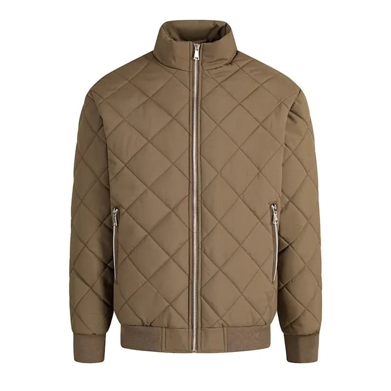 AutumnWinter Fashion Solid Color American Style Sporty Thickened Warm Windproof Cotton Jacket Men's Casual Loose Plus Size Coat