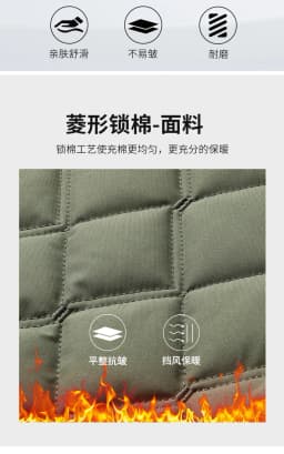 Autumn Winter Lapel Rhombus Quilted Lightweight Cotton Coat For Men Business Casual Warm Short Outerwear For Male Daily Commute