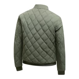 Autumn Winter Lapel Rhombus Quilted Lightweight Cotton Coat For Men Business Casual Warm Short Outerwear For Male Daily Commute