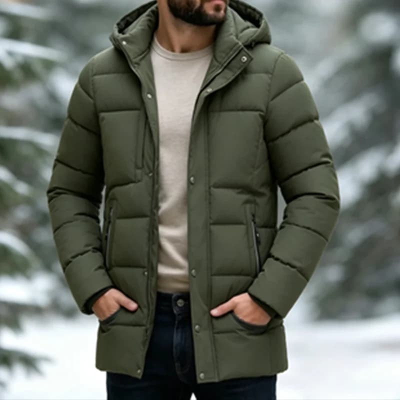 Winter Wind Proof Thick 3D Parkas Men Outdoor Cold Proof Casual Korean Fashion Parkas Detachable Hood Business Versatile Jacket