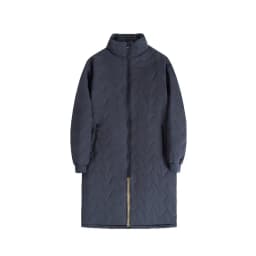 Men's Mid Length Parka Coat Autumn Embossed Quilted Ultrasonic Parkas Man Winter Lambswool Fleece Lined Jackets Thick Outerwear