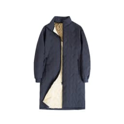 Men's Mid Length Parka Coat Autumn Embossed Quilted Ultrasonic Parkas Man Winter Lambswool Fleece Lined Jackets Thick Outerwear