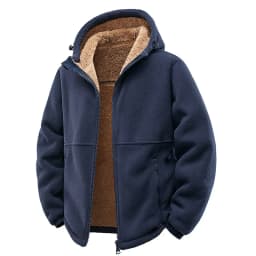 Men's-Hooded-Fleece-Jacket-Thick-Sherpa-Lined-Coat-Elastic-Cuffs-Zipper-Pockets-Windproof-Warm-Winter-Outdoor-Casual-Outerwear
