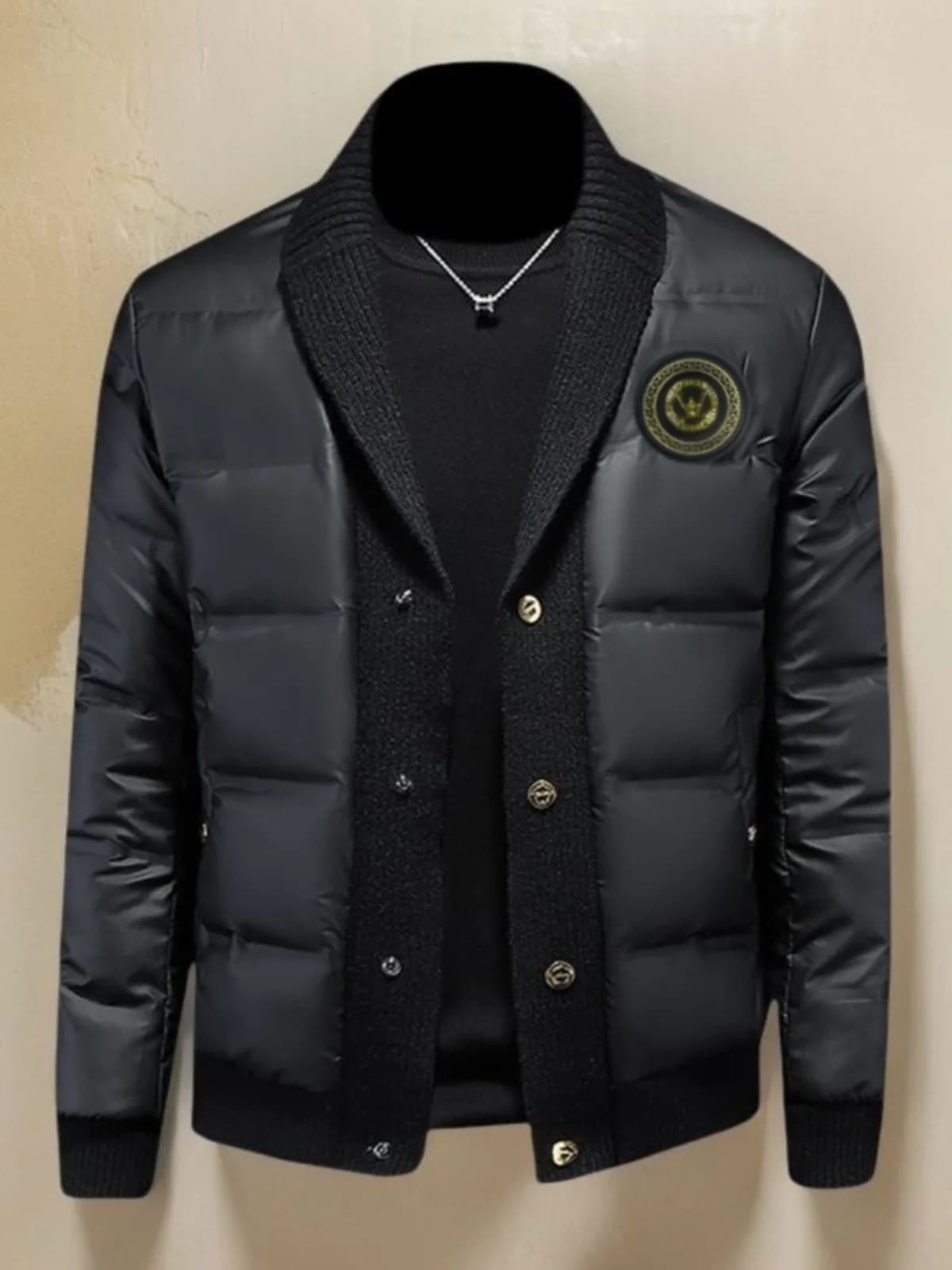 Winter New Style Casual Cotton Jacket Men's Slim Fit Fashion Brand Versatile Cotton Coat Upper Body Men's Business Casual Shirt