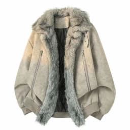 Men New Vintage Parkas Men Loose Brushed High End Fur Collar Coat Men Fashion Casual Clothing Coat Men Plus Velvet Outerwear