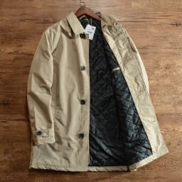 Men's Cotton Padded Winter Jacket European American Style Casual Retro Windproof Waterproof Long Sleeved Cardigan Windbreaker