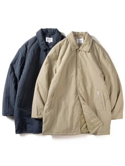 Men's Cotton Jacket Winter Lightweight Waterproof Mid-Length Warm Cotton Filled Casual Simple Turn-down Collar Coat