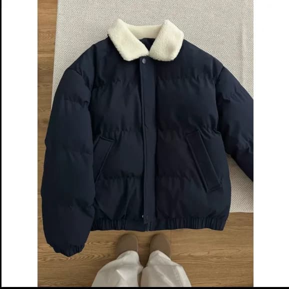 2026 Fashion Lapel Cotton-padded Coat Men's Winte Thick Warm Casual Bread Parkas Male Short Cotton Padded Jackets C926