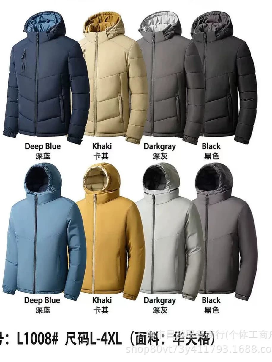 Men's Double-Sided Thick Cotton Pork Rib Jacket Loose Fit Autumn Winter Coat 2026 New Style