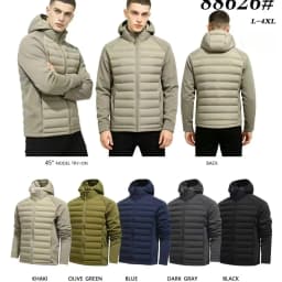 Warm Inner Fleece Parkas Men Hooded Puffer Jacket Man Casual Padded Outwear Autumn Winter Detachable Hat Outfits Parka Coat Male