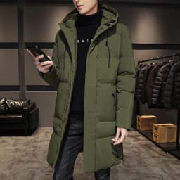 Winter Hooded Military Padded Coat Men's Plus Size Korean Casual Warm Jacket
