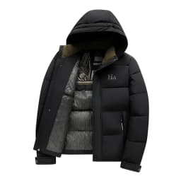 2026 men's thick hooded cotton coat for autumn/winter men new youth casual anti-cold and warm thicken outerwear size L-5XL