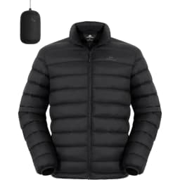 Pioneer Camp Mens Lightweight Packable Puffer Jacket Winter Insulated Puffy Coat Water Repellent Warm Quilted Jackets Travel