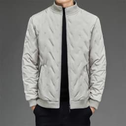 Men Business Parkas Stand Collar Lamb Fleece Winter Parkas Wind Cold Proof Down Coat Fleece Thick High Quality Casual Parkas