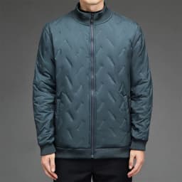 Men Business Parkas Stand Collar Lamb Fleece Winter Parkas Wind Cold Proof Down Coat Fleece Thick High Quality Casual Parkas