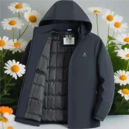 Men Loose Hooded Parkas Men Thick Warm Cotton Coat Men Winter Thermal Parkas Middle Aged Male Outerwear Snow Camping Outerwear