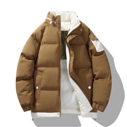 2026 winter casual down cotton jacket Men's short cotton coat trendy solid color thicken warm women's coat youth winter jacket