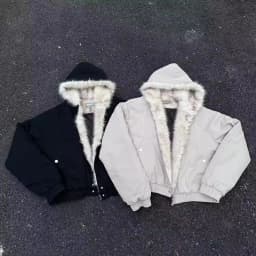 Men Hooded Fur Collar Winter Parkas Men American Street Style Short Length Parkas Men Fashion Casual Plus Velvet Cotton Jackets