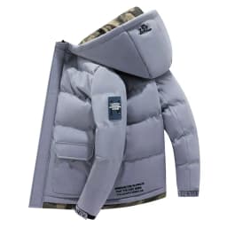 Men Parkas Thick Warm Winter Jacket Hooded Quilted Jacket Loose Fashion Casual Cotton-Padded Outwear Puffer Coat