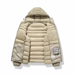 Men's Lightweight Cotton Jacket 2026 Autumn Winter Hooded Pork Rib Warm Cotton Coat Casual Men's Outerwear