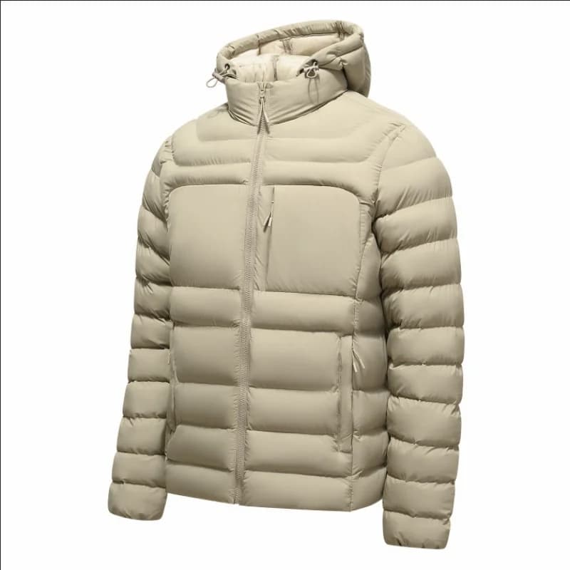 Men's Lightweight Cotton Jacket 2026 Autumn Winter Hooded Pork Rib Warm Cotton Coat Casual Men's Outerwear