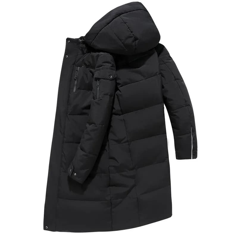 Winter Jackets Men Hooded Casual Long Down Cotton Thicker Warm Parkas Male Outwear Coats Size 5XL Parka Coat Overcoat Mens
