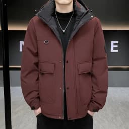 Couple's Thicken Padded Coats Men Women Winter Hooded Parka Jackets Men's Outdoor Loose Fit Windproof Parkas Warm Puffer Jackets