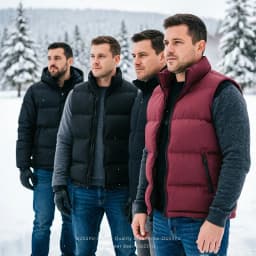 2026 Men Autumn Winter Stand Collar Windproof Slim Fit Warm Vest Outdoor Casual Sleeveless Jacket Fashion Trendy Clothing