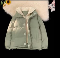 2026 Winter Fake Two Piece Hooded Parkas Men Fashion Loose Cotton-padded Clothes Coats for Male Long Sleeve Bread Jackets C969