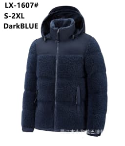 Men's 2026 Cotton Jacket with Velvet Winter Thickened Warm Cold Proof Trendy Cotton Coat for Cold Weather