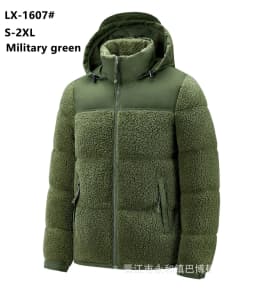 Men's 2026 Cotton Jacket with Velvet Winter Thickened Warm Cold Proof Trendy Cotton Coat for Cold Weather