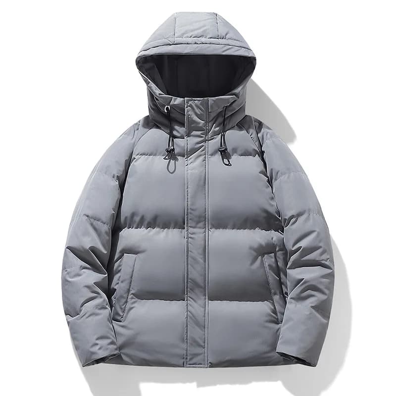 Men's Thick Warm Windproof Cotton Jacket European Size Outdoor Winter New Style Warmth Comfortable Fit for Cold Weather