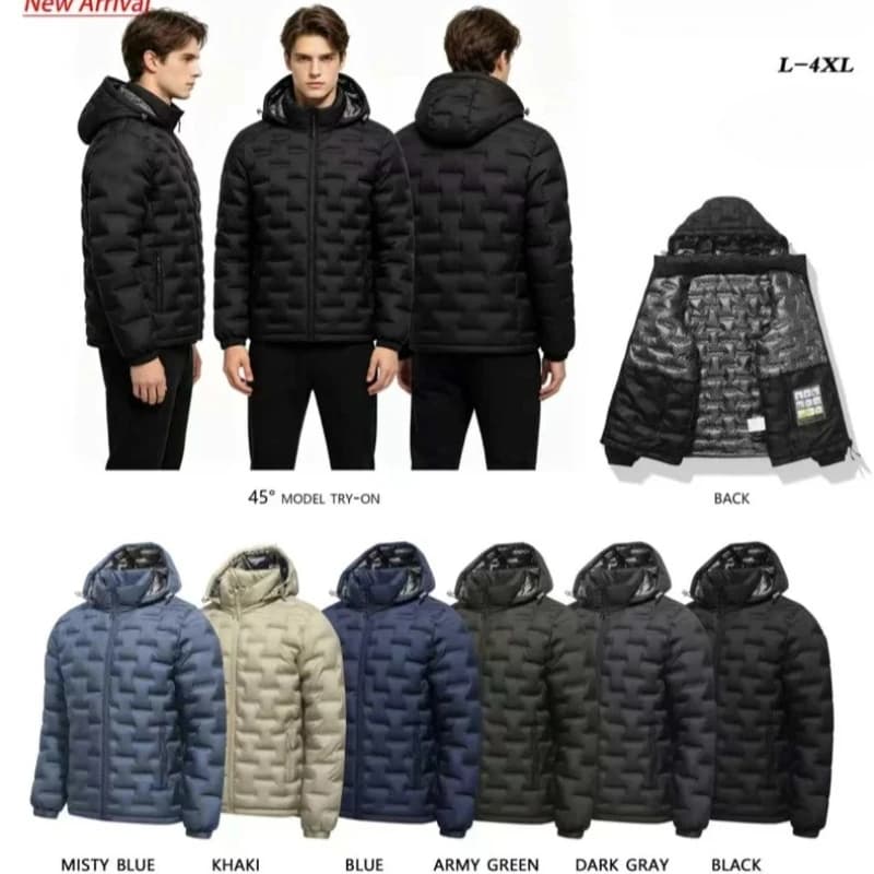 Outdoor Windproof Hooded Parkas Men Winter Thicken Warm Outerwear Men Puffer Jackets Male Fashion New Padded Quality Parka Coats