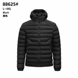 Men's Casual Hooded Cotton Jacket Lightweight Thickened European Size for Middle-Aged And Young Cotton Clothes