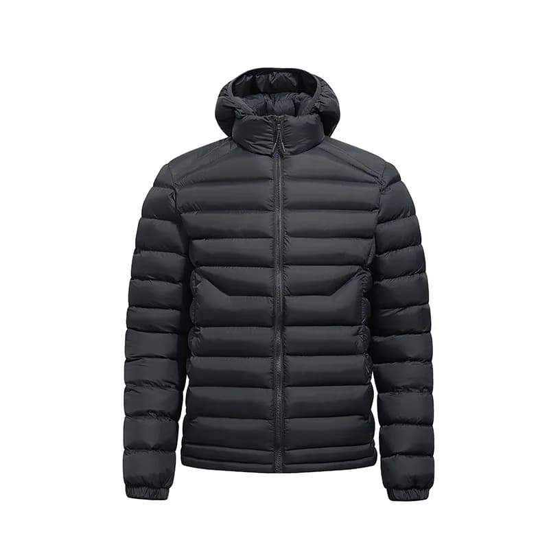 Men's Casual Hooded Cotton Jacket Lightweight Thickened European Size for Middle-Aged And Young Cotton Clothes