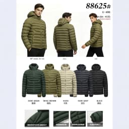 Men's Casual Hooded Cotton Jacket Lightweight Thickened European Size for Middle-Aged And Young Cotton Clothes